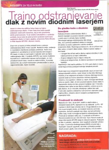 Diodni laser za trajno odstranitev dlačic